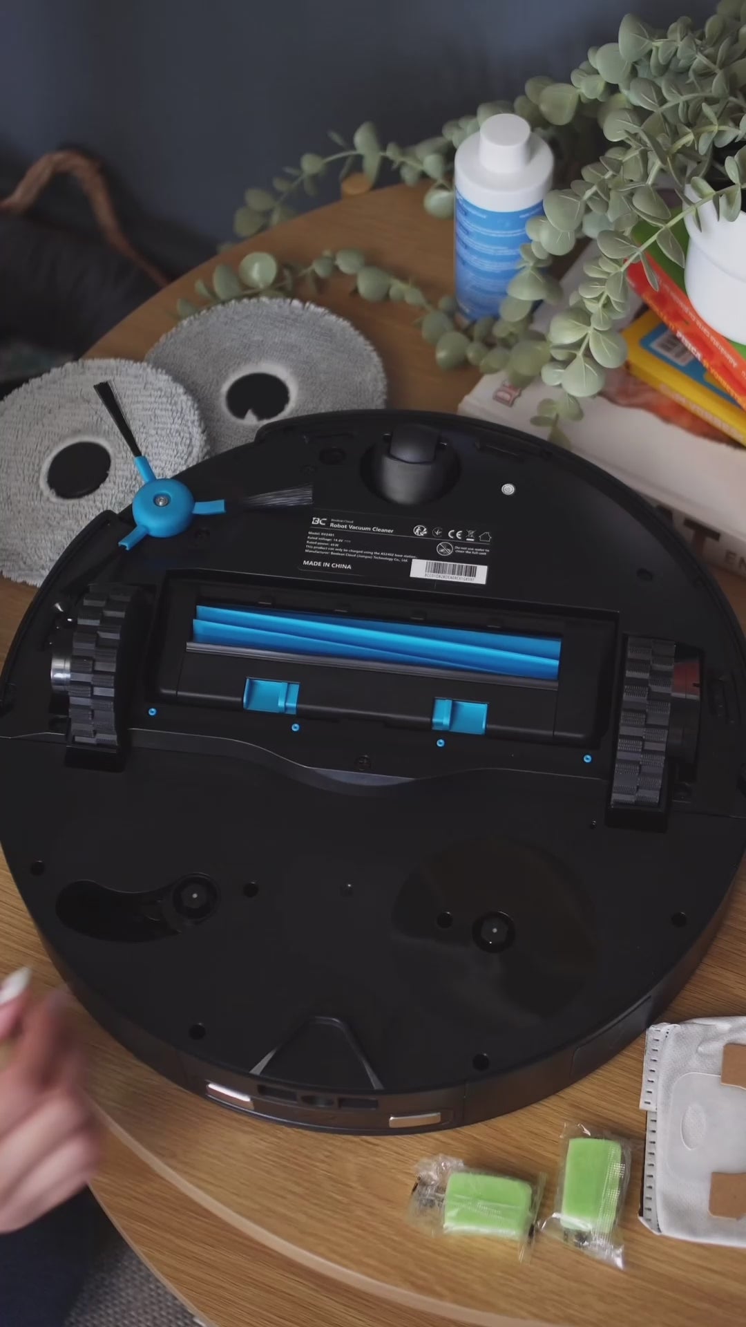 A Bcdroid A10 Ultra 2026 Flagship with 3 First INNO: 1Detachable Brush(Save Knees), 2Deodorizing(Save Nose), 3Dual-Water Pipeline | AI Cam, Two-Way Audio, Pet Finder | Auto Wash/Dry, Self-Empty, Multi-Map | US/AU/EU Socket equipped| Ships in 1 Day